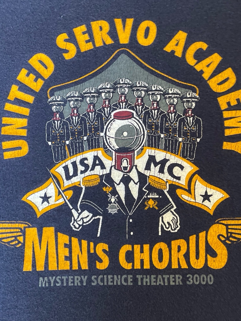Hanes Navy Mystery Science Theater 3000 Men's Chorus Graphic Tee